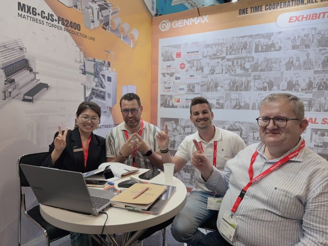 Innovative material waste reduction technology developed by GENMAX that will be demonstrated at their Interzum 2025 booth in Cologne this May.